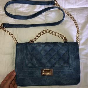 Call it spring quilted side bag with gold details